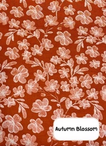 Autumn Blossom fabric detail